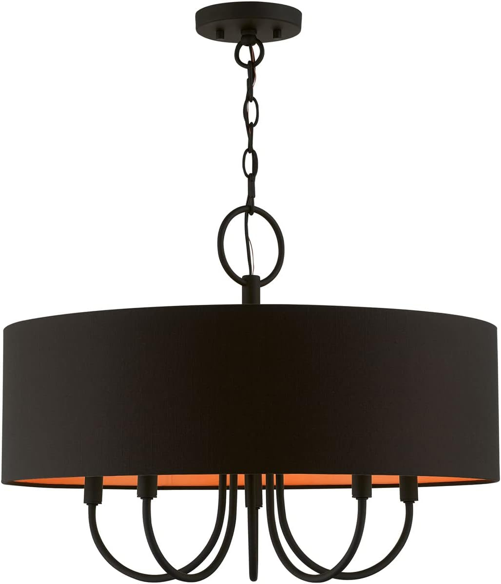 Livex Lighting Bradhurst 5 - Light Pendant in  Black