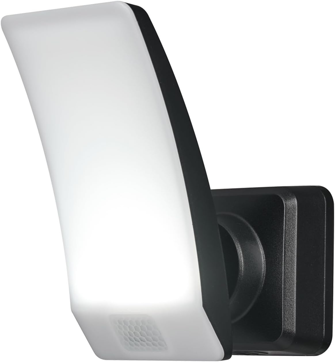 Black and White Rectangular LED Battery Powered Security Flood Light