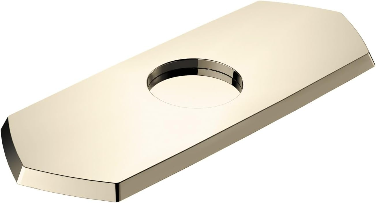 Hansgrohe Base Plate For Single-Hole Faucets7-Inch TransitionalBase Plate For Bathtub Faucet In Brushed Nickel, 04819820