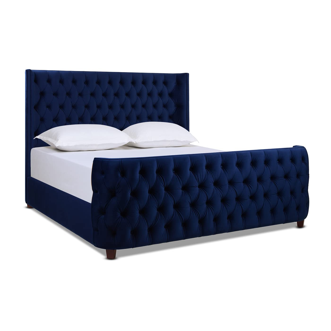 Jennifer Taylor Home Brooklyn Tufted Bed, King, Navy Blue