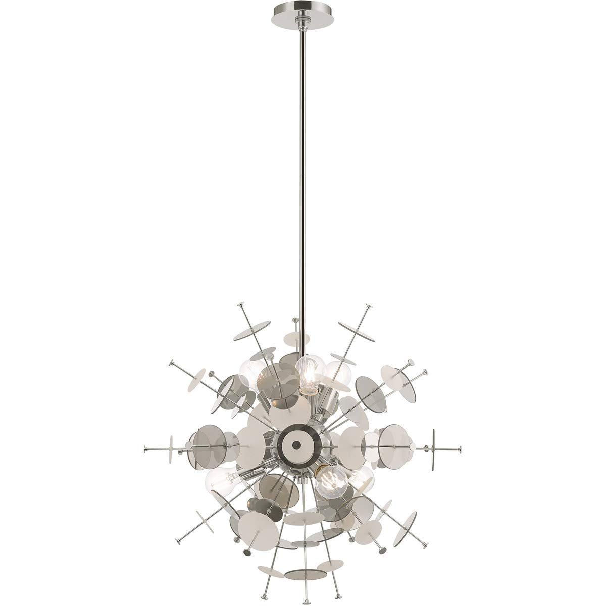 Livex Lighting Circulo 6 - Light Chandelier in  Polished Chrome