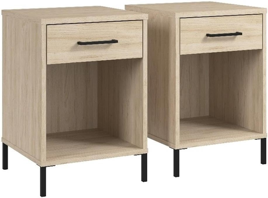 Essence End Table (Set of 2) in Natural Elm - Engineered Wood