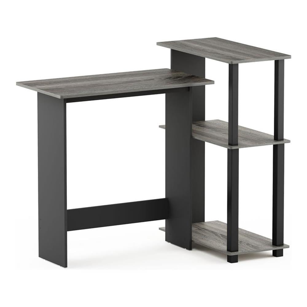Furinno Abbott Corner Computer Desk with Bookshelf, 16086R1