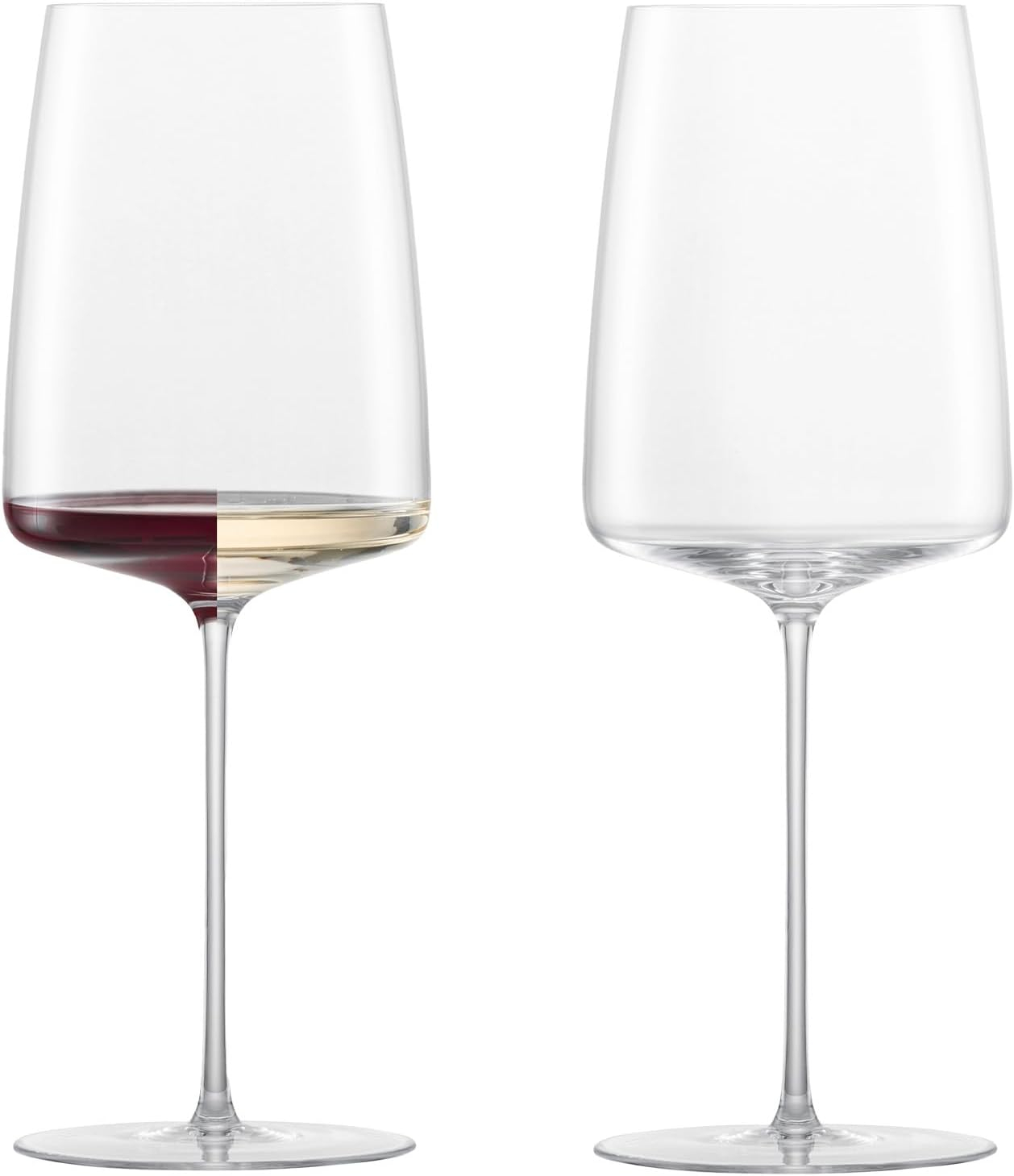 Simplify Transparent Red Wine Glass Set, 18.8oz