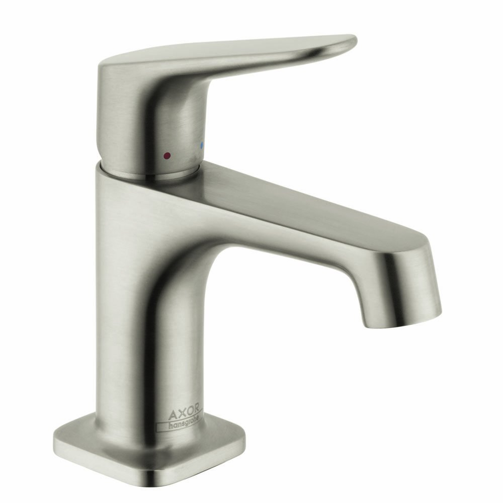 EcoSmart Modern Brushed Nickel Single Hole Bathroom Faucet