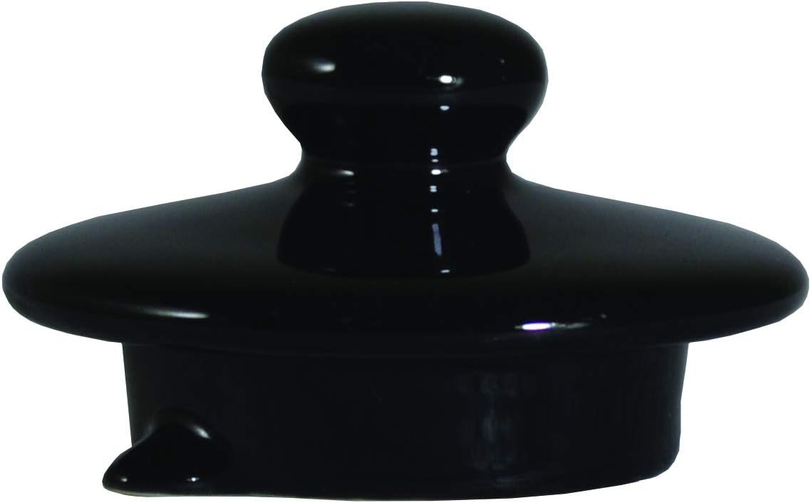 Black Ceramic English Style Teapot with Infuser, 16 oz