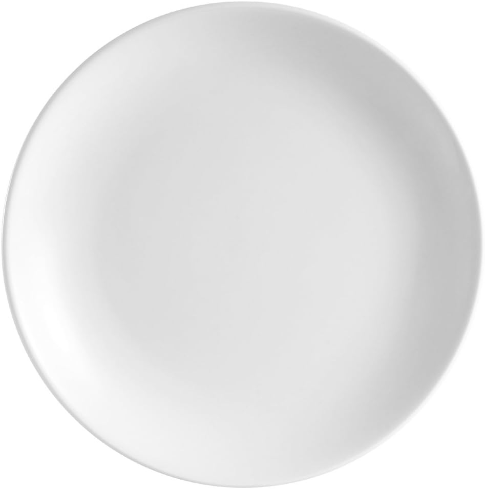 Super White Porcelain 10.5-Inch Round Coupe Plate