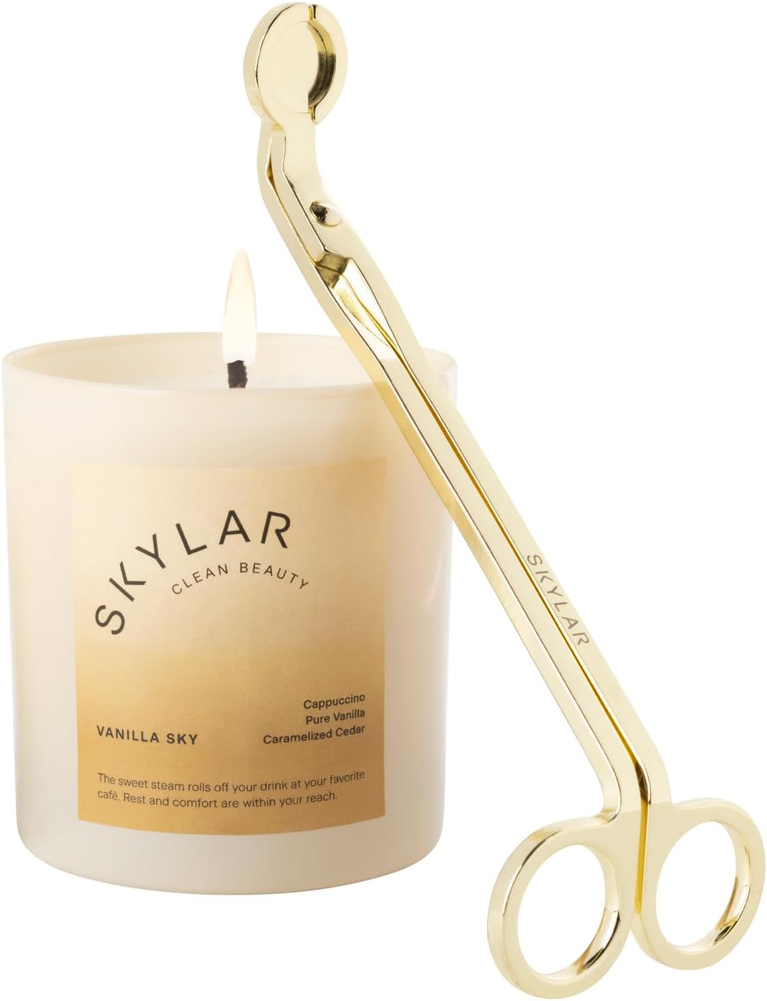 Skylar Coconut Cove Candle, Non-Toxic Clean-Burning Candles with Soy Coconut Wax, Fresh Soy Candles for Home, Scented Candles USA Made & Hand-Poured