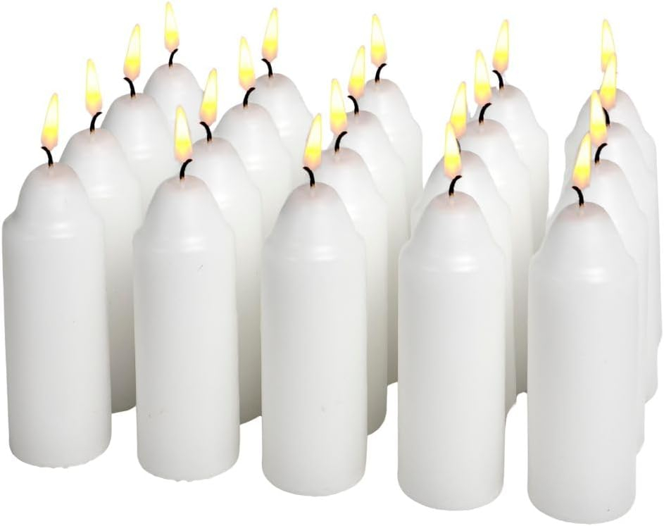 CANDLE UNSCENTD WHT 20PK (Pack of 1)