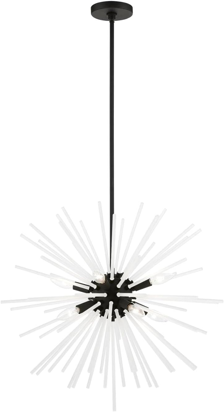 Livex Lighting Uptown 8 - Light Pendant in  Black