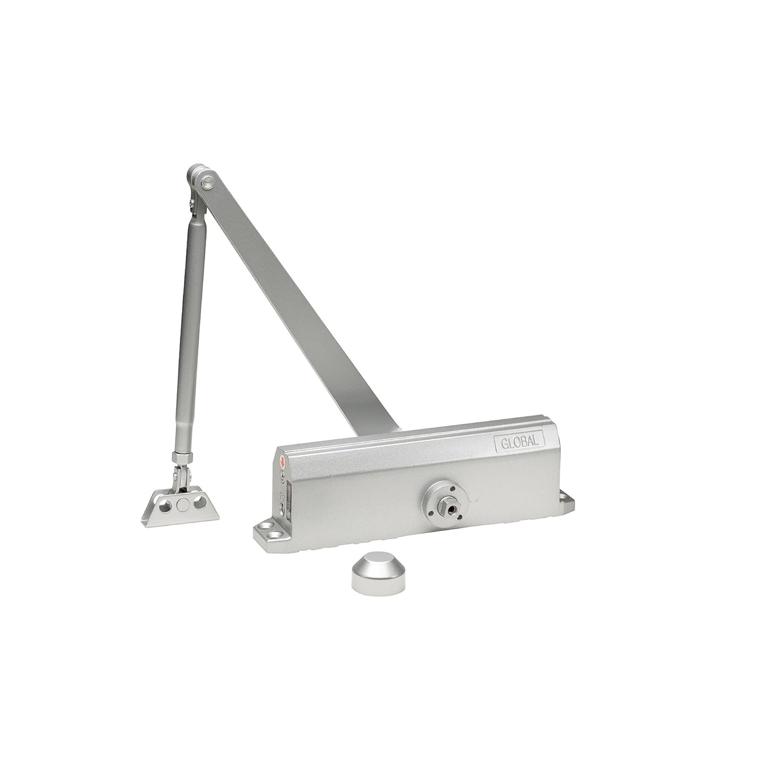 Global Door Controls TC200 Series ADA Closer with Back-Check Size 4 in Aluminum