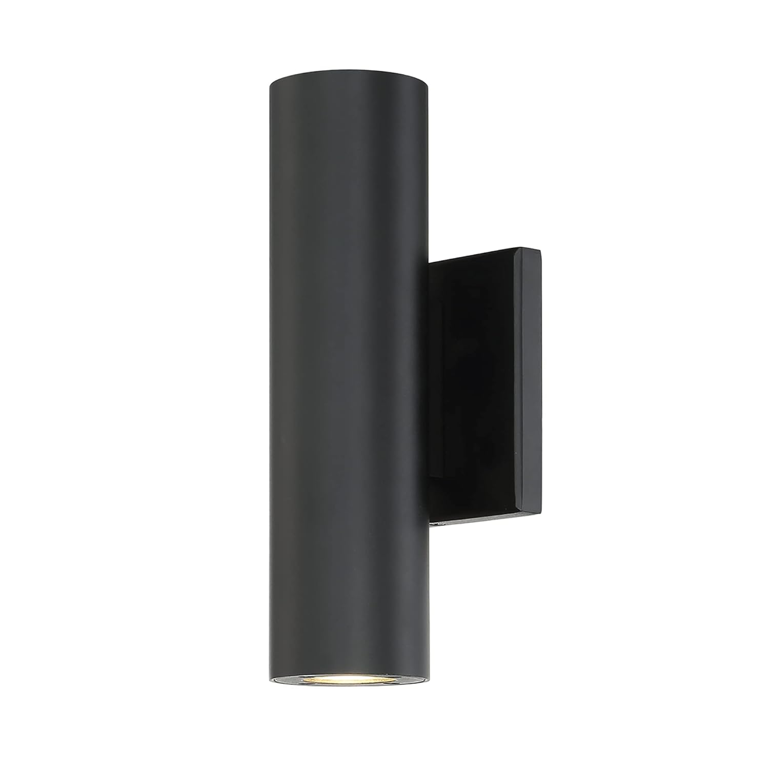 Black Dimmable LED Cylinder Outdoor Wall Sconce