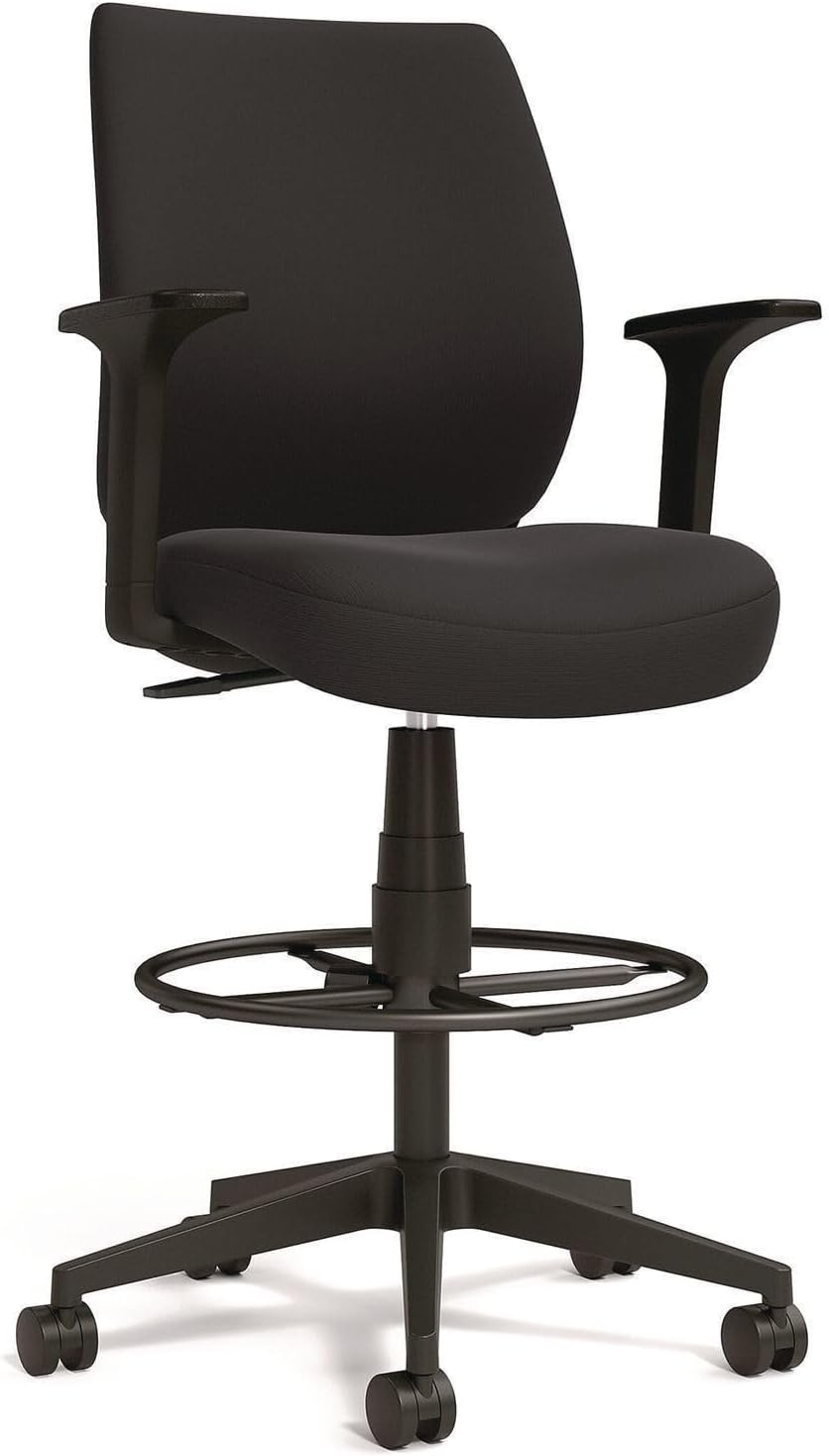 Alera Wessex Drafting Stool - Black