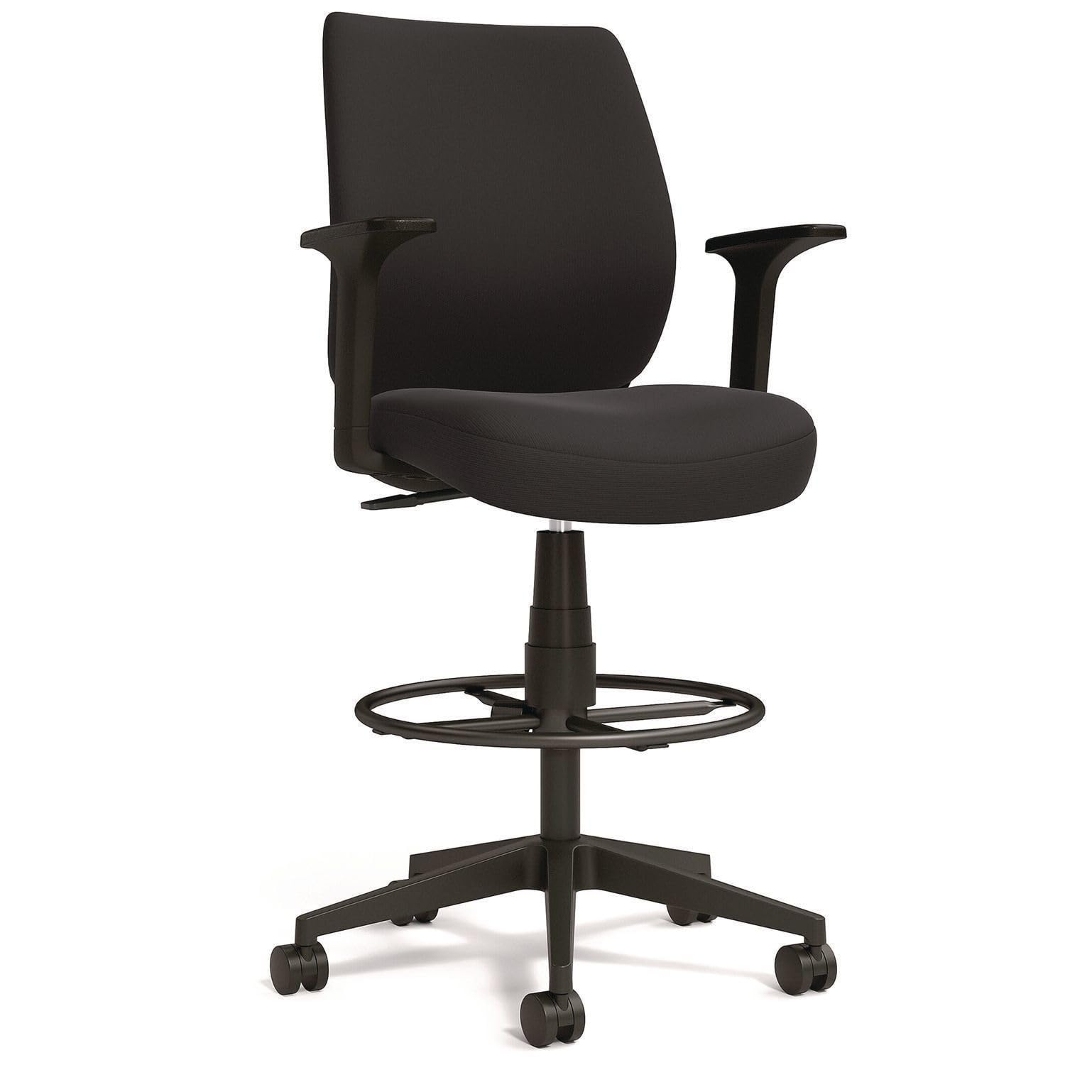 Alera Wessex Drafting Stool - Black