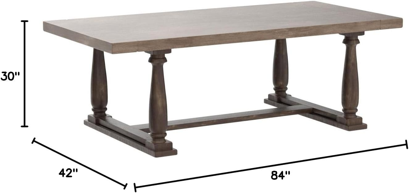 Acme Furniture Bernard Dining Table, Weathered Oak