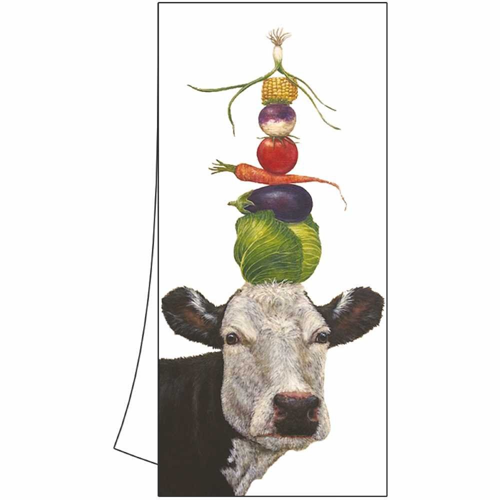 Vicki Sawyer Ida Cow Cotton Kitchen Towel Set