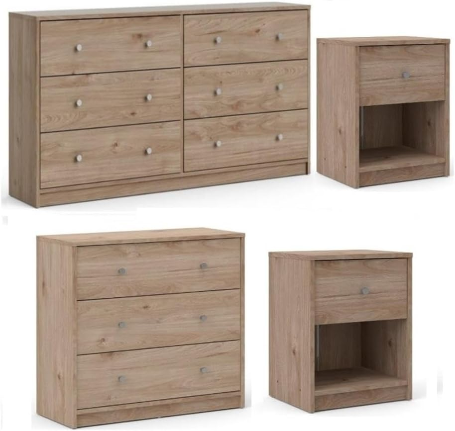 4 Piece Bedroom Set in Jackson Hickory