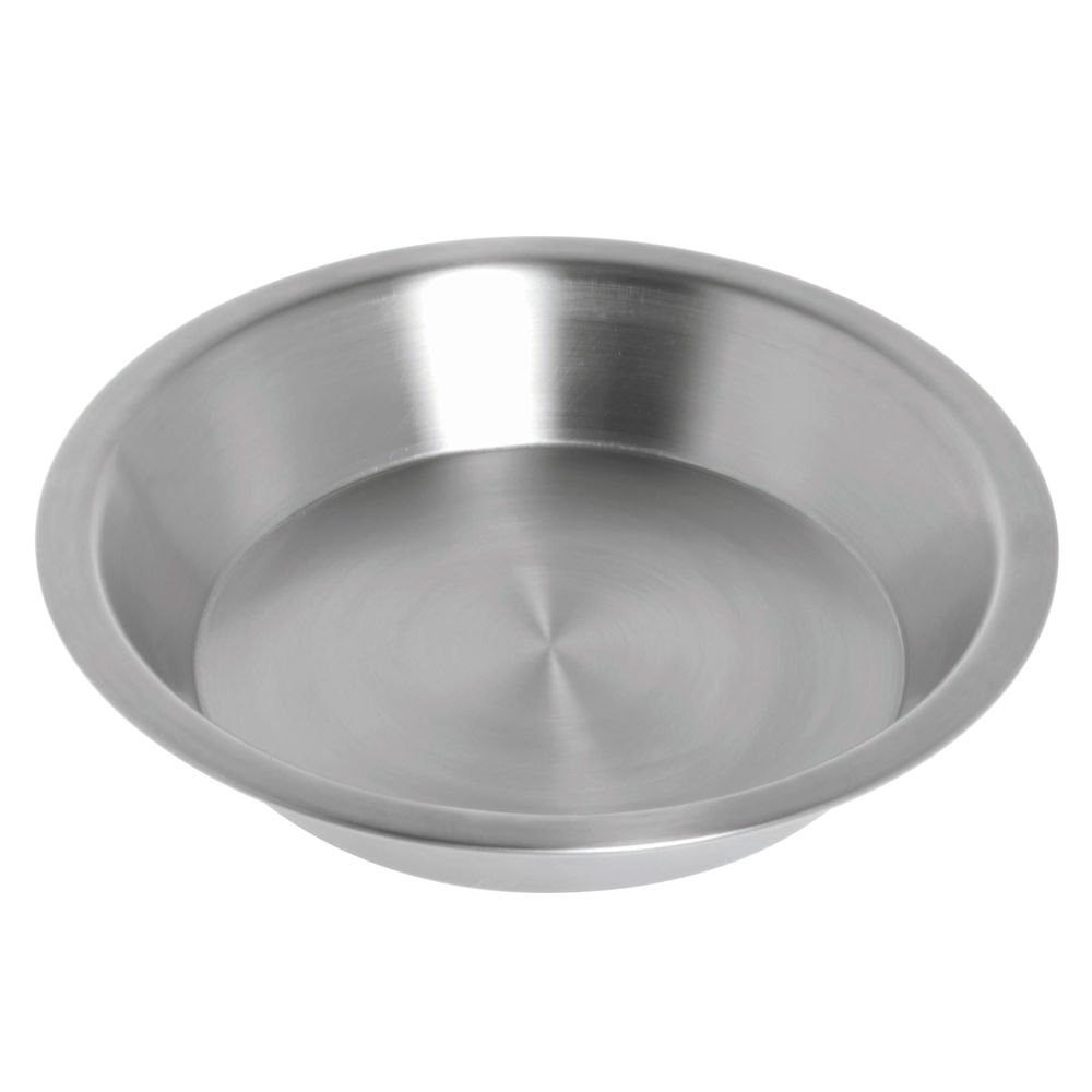 Silver Stainless Steel Round Pie Pan, 9.13" Diameter