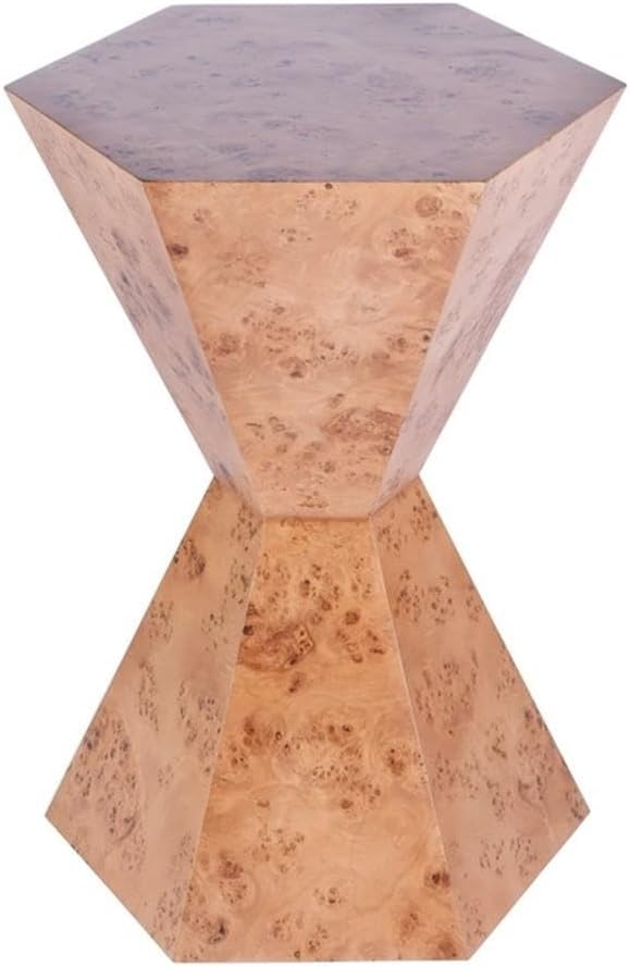 Butler Specialty Company Billie Burl Wood Hexagon Side Table - Traditional Burl