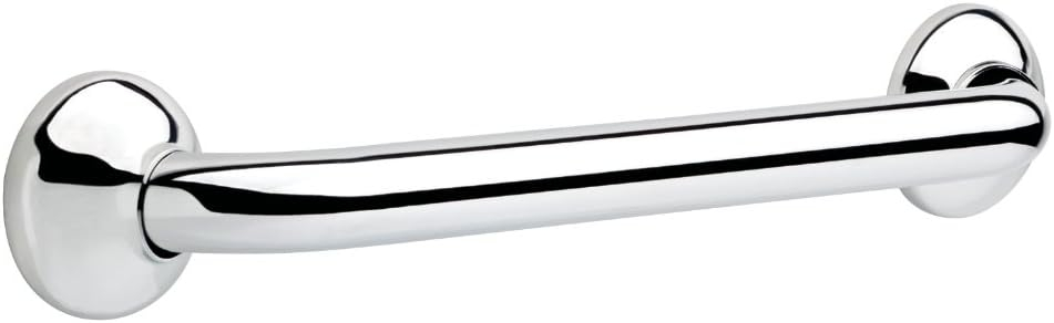Delta Lahara (1-Pack) 16' Shower Grab Bar Seniors ADA Compliant Bright Stainless Steel 450 lb Capacity Bathroom Safety Handle for Shower, Bathtub | Wall Mounted Balance Assist, Grip DF59816-BS1-XX