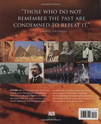 Large Hardcover Illustrated History Guide in Brown and Gold