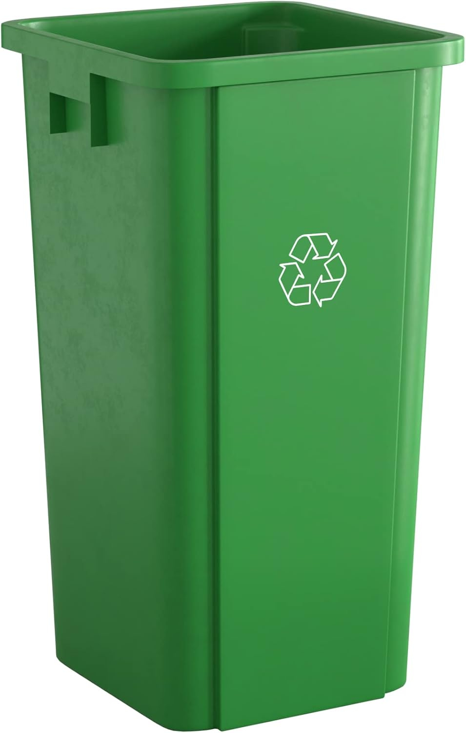 Tough Guy Trash Can,Rectangular,23 gal.,Green 10F626