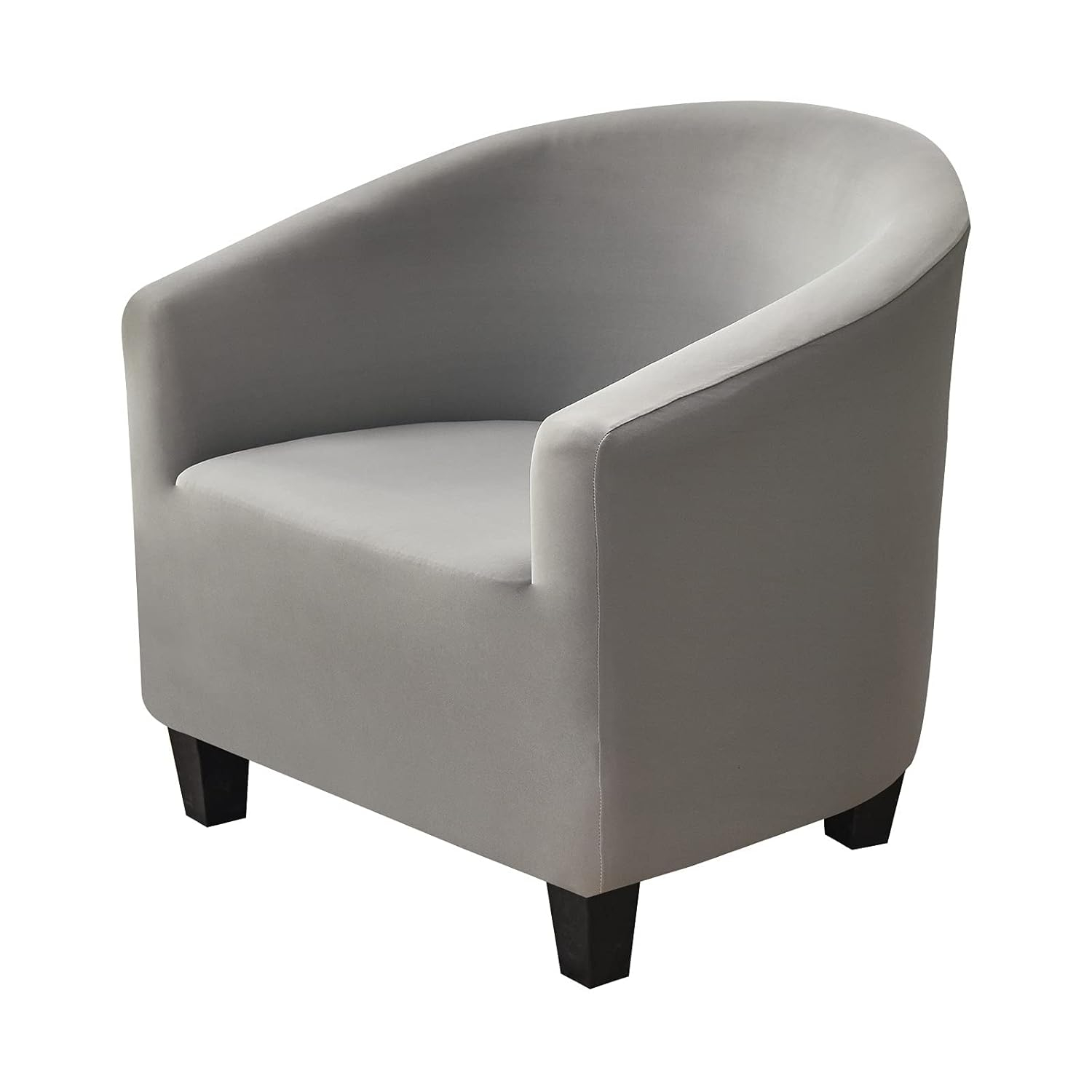 NILUOH Club Chair Slipcover, Tub Chair Cover, Stretch Armchair Covers, Sofa Cover Furniture Protector for Living Room (Grey)