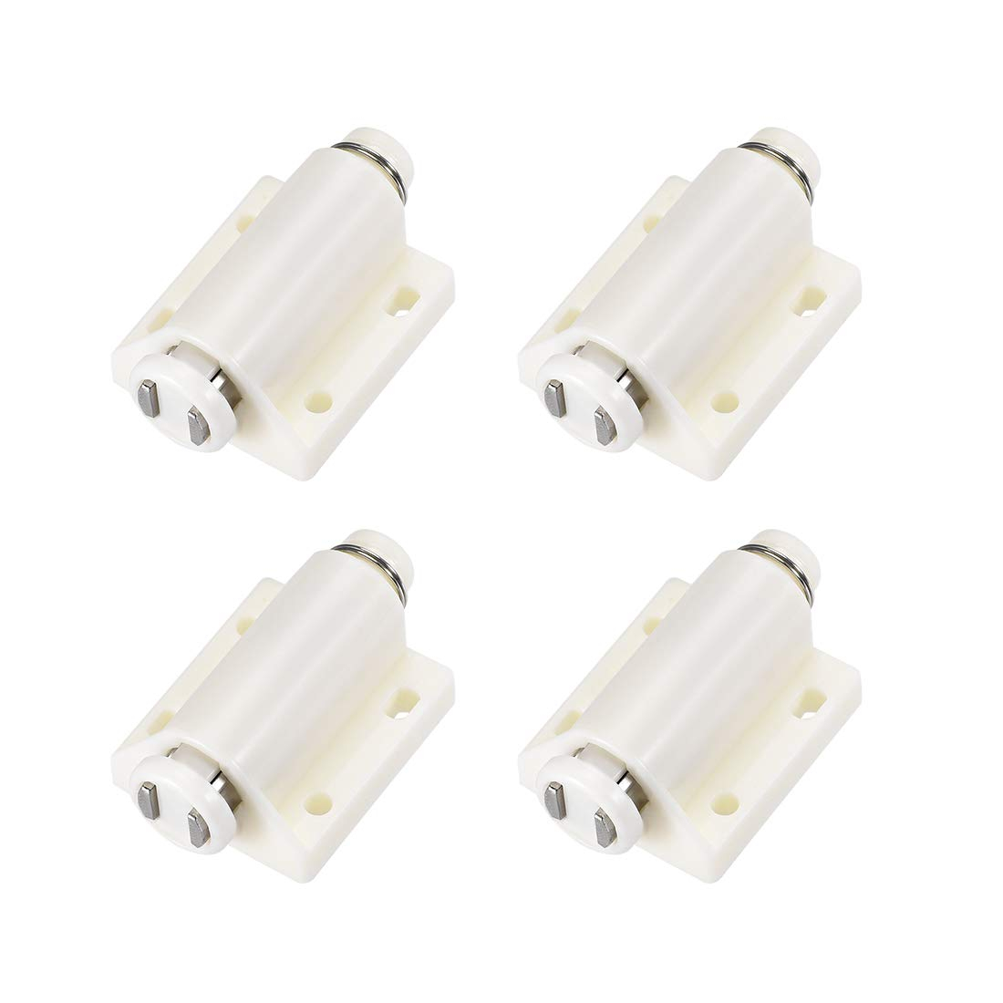 uxcell Touch Catch Magnetic Press Latch for Cabinet Door Cupboard Drawers White 4pcs