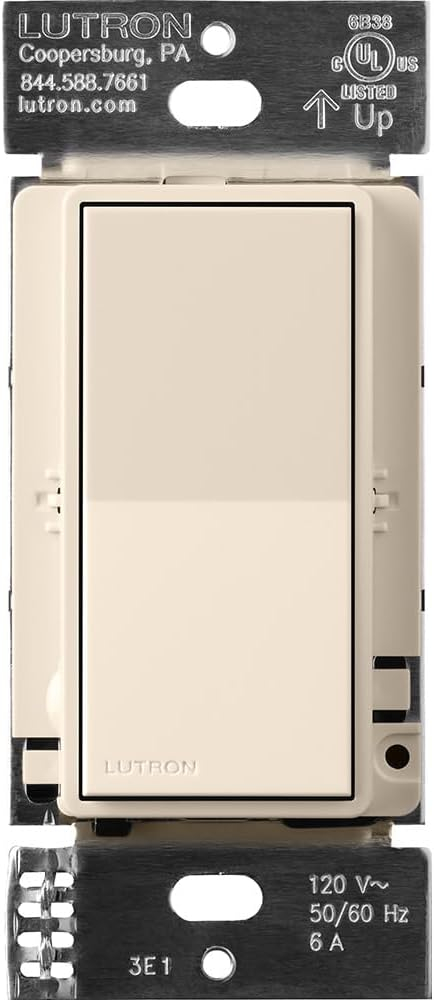 Light Almond Smart Rocker Accessory Switch for LED Dimmers