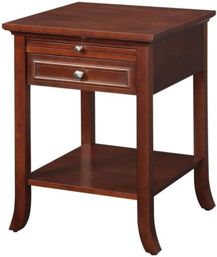 Convenience Concepts American Heritage Logan End Table with Drawer and Slide, Multiple Colors