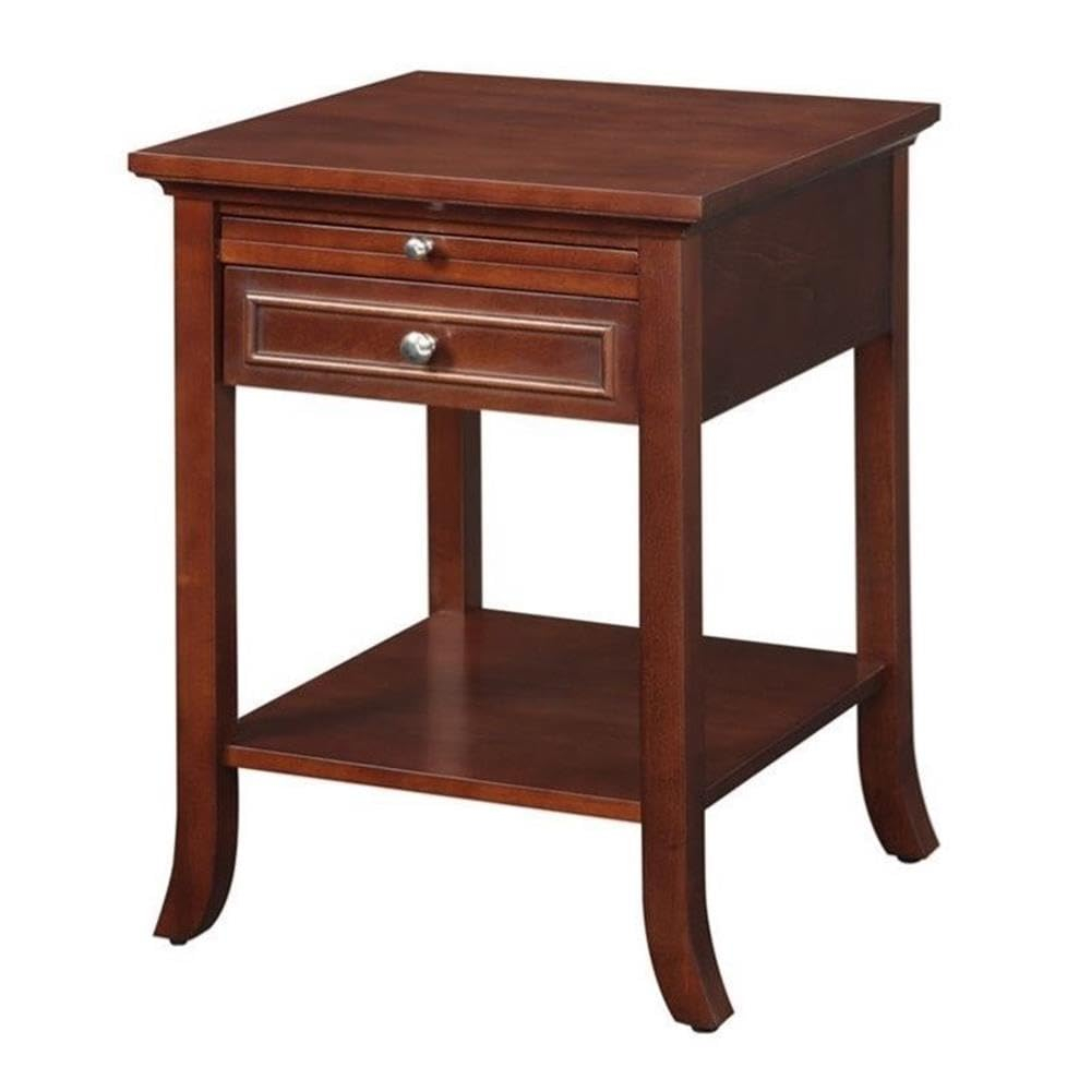 Convenience Concepts American Heritage Logan End Table with Drawer and Slide, Multiple Colors