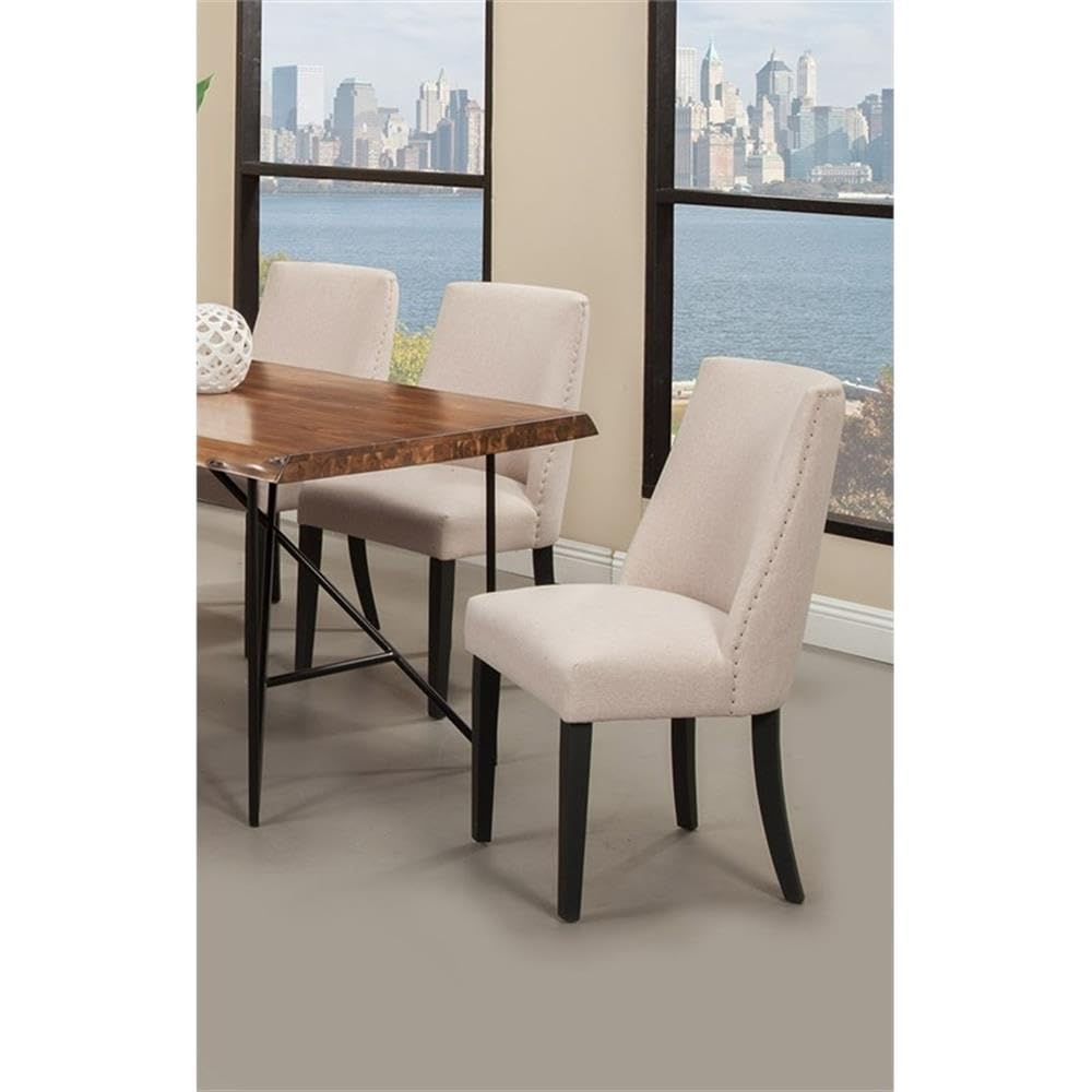 Manchester Parsons Cream Upholstered Dining Chairs Set of 2