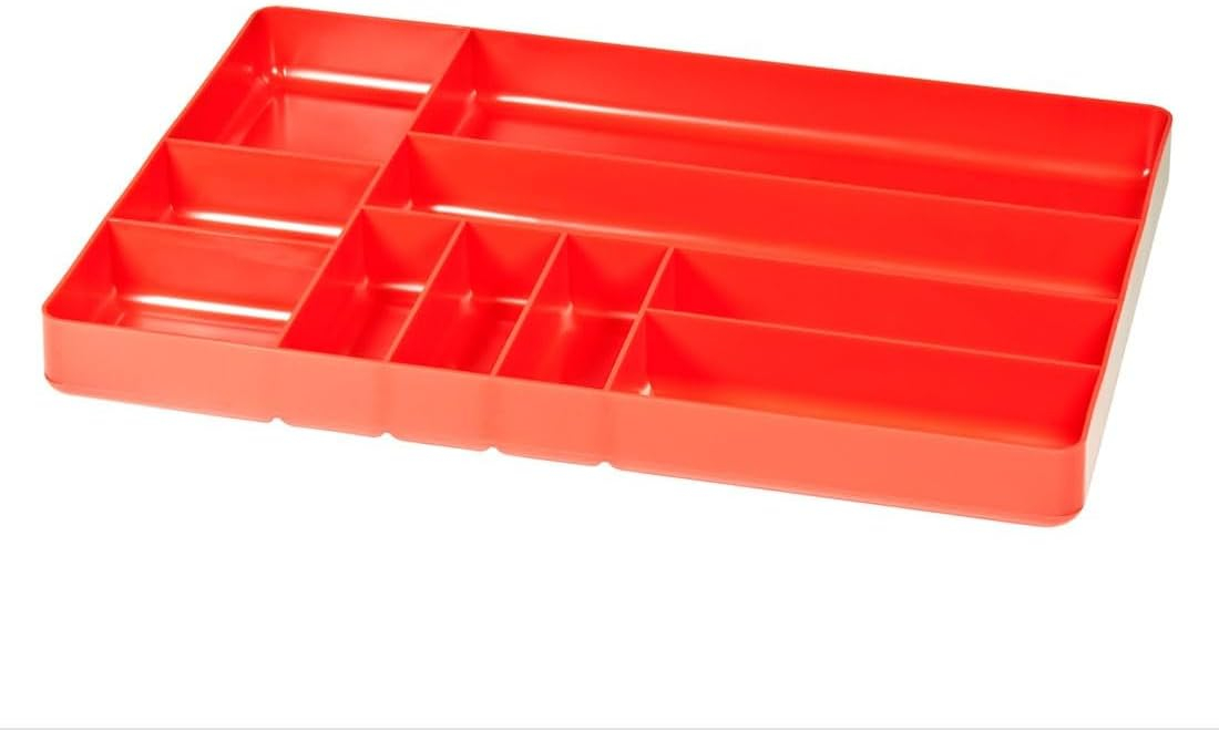 Ernst Mfg. 10 Compartment Organizer Tray Red