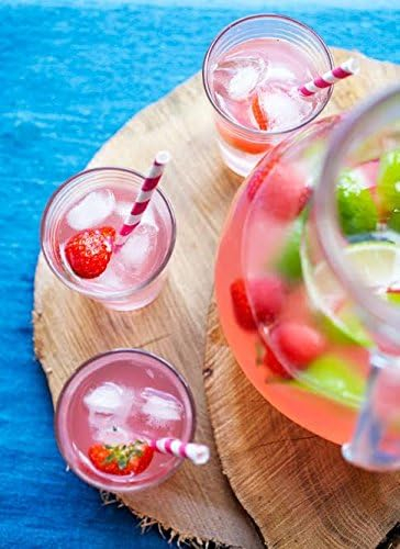 100 Strawberry Shortcake Themed Paper Straws