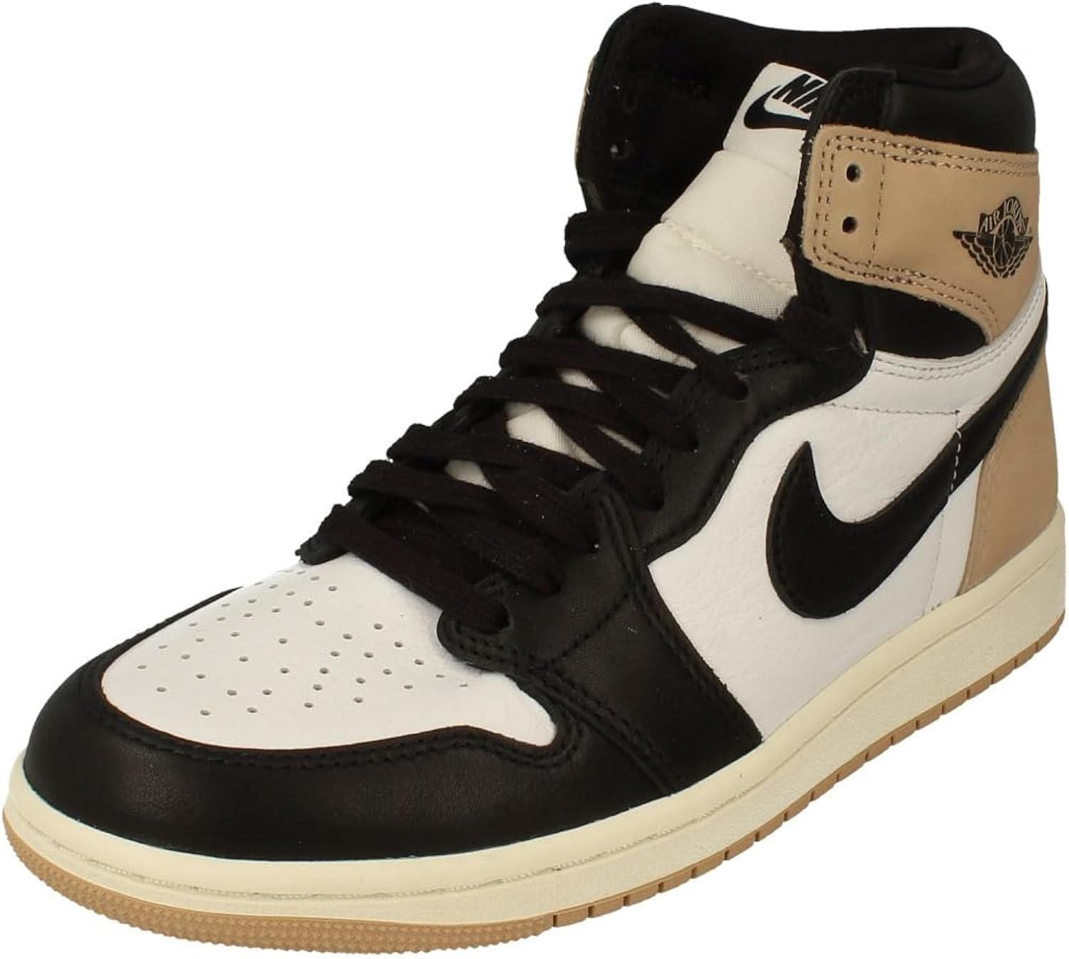 Women's Jordan 1 Retro HI OG Black/Legend MD Brown-White (FD2596 021) - 9.5