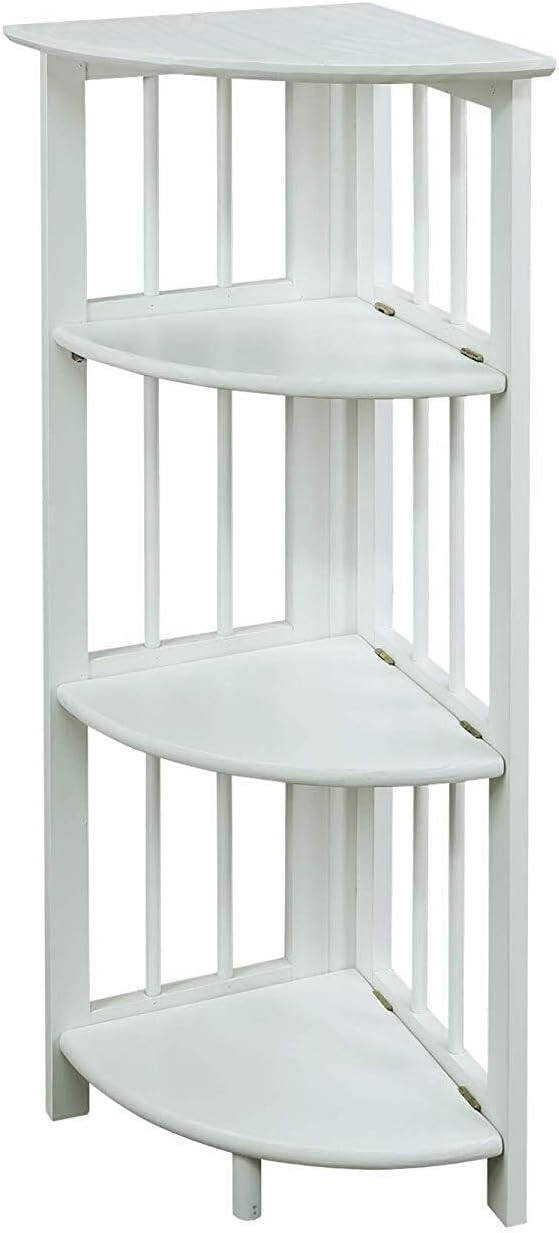 Yu Shan CO USA Ltd  4-tier corner folding bookcase  White