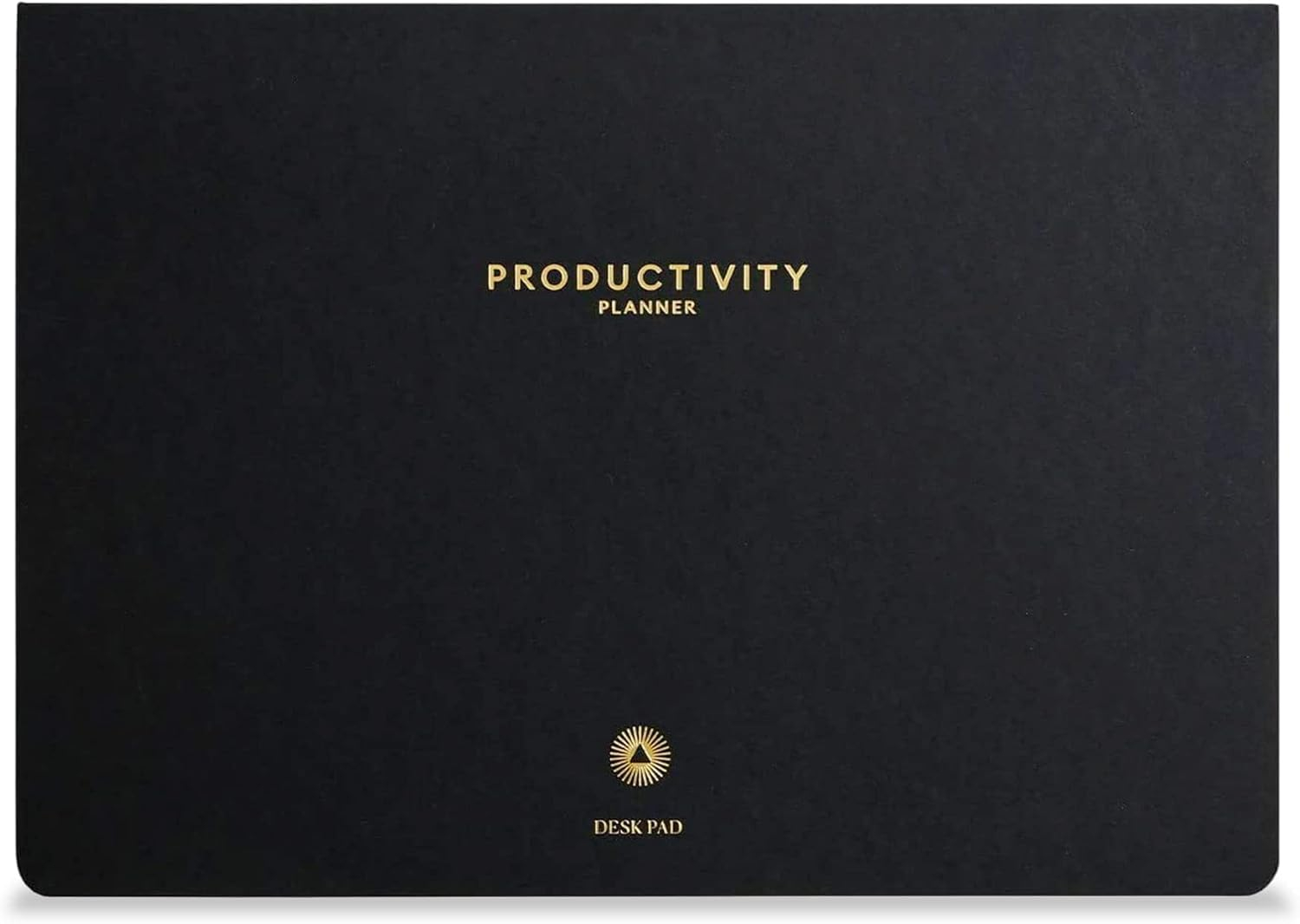 Black A4 Size Daily Desk Pad Productivity Planner