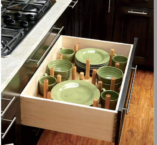 Dowell  Drawer Peg Organizer 24W with 9 Pegs