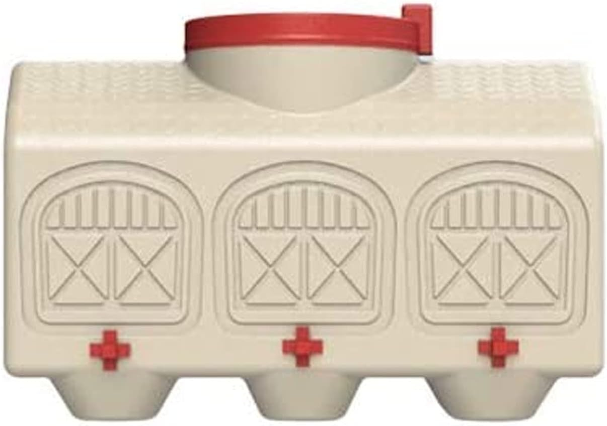 OverEZ Chicken Coop Poultry Water Dispenser with 3 Easy Access Taps
