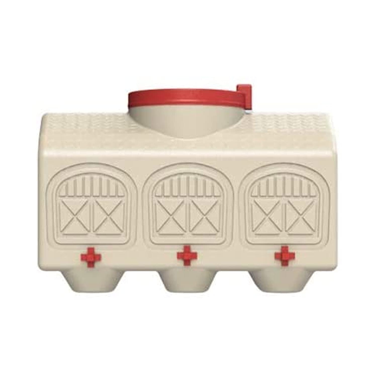 Large Beige Plastic Automatic Chicken Waterer with No Spill System