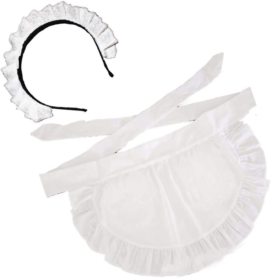 Victorian Women's Maid Cosplay Apron French Housekeeper Apron