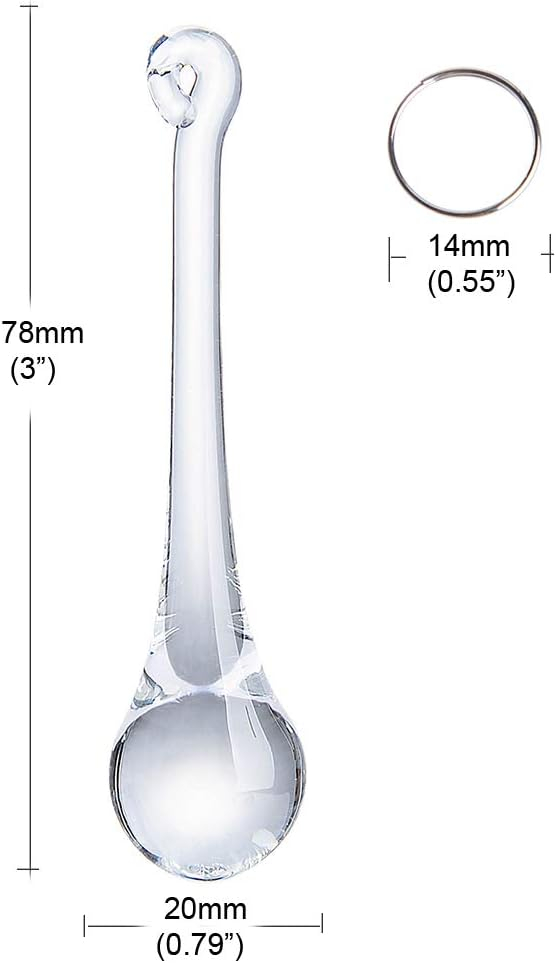 LONGWIN 20pcs Crystal Teardrop Chandelier Pendant Parts Wedding Party Christmas Tree Decorations Ornaments