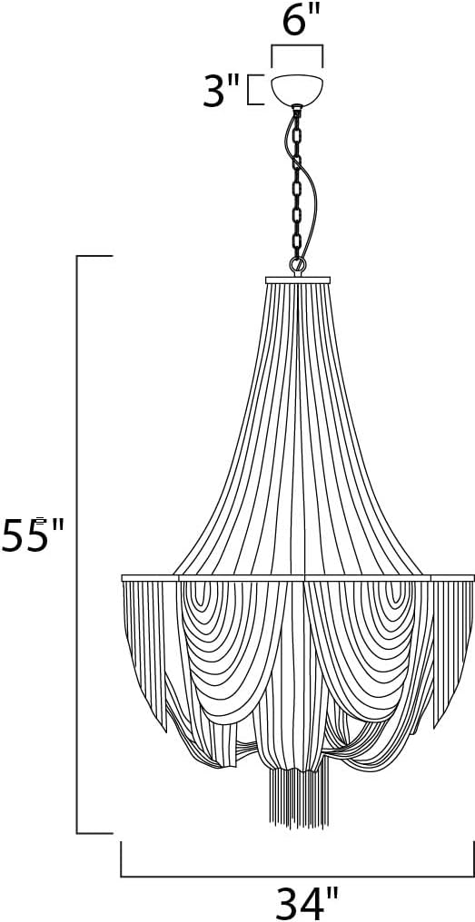 -Fourteen Light Chandelier In Modern Style-34 Inches Wide By 55 Inches High Maxim Lighting 21467Nkpn