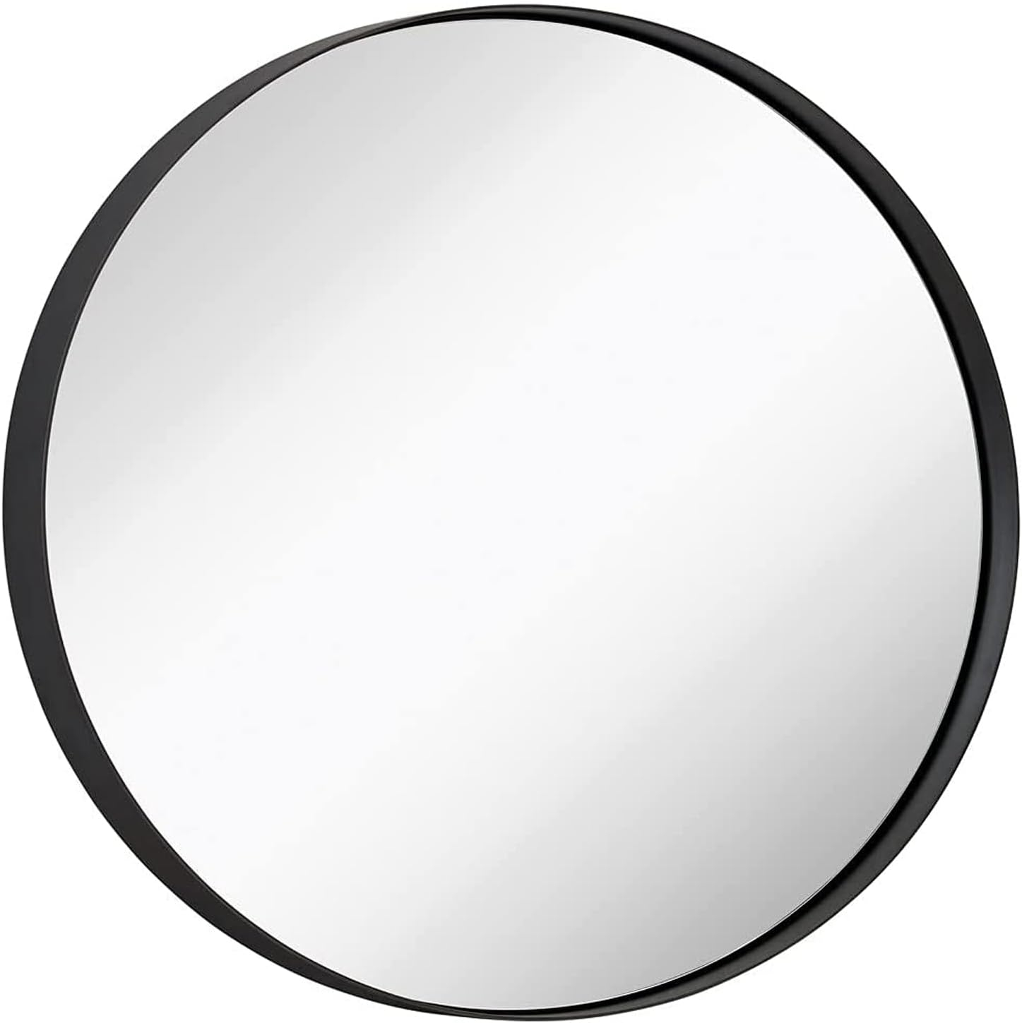 Hamilton Hills 24" Bronze Circle Deep Set Metal Round Frame Mirror Contemporary