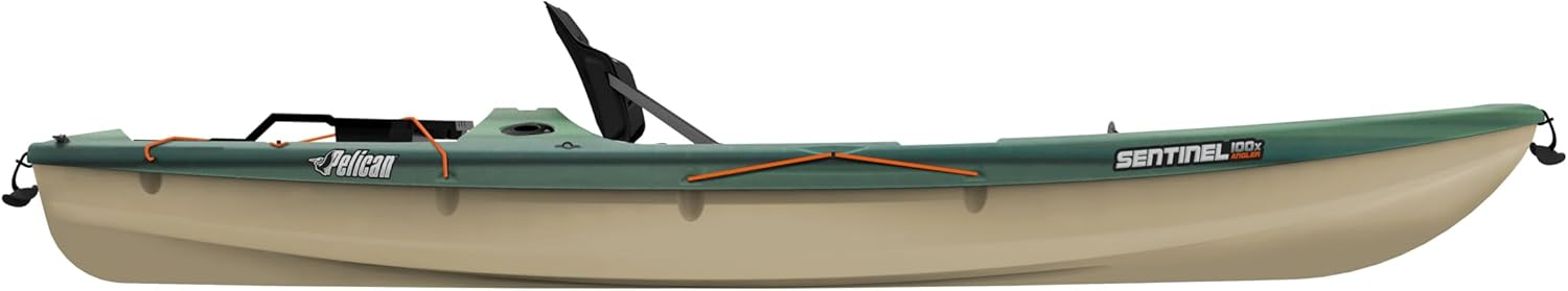 Pelican - Sentinel 100X - Angler Fishing Kayak - 10 ft - Fade Black Green