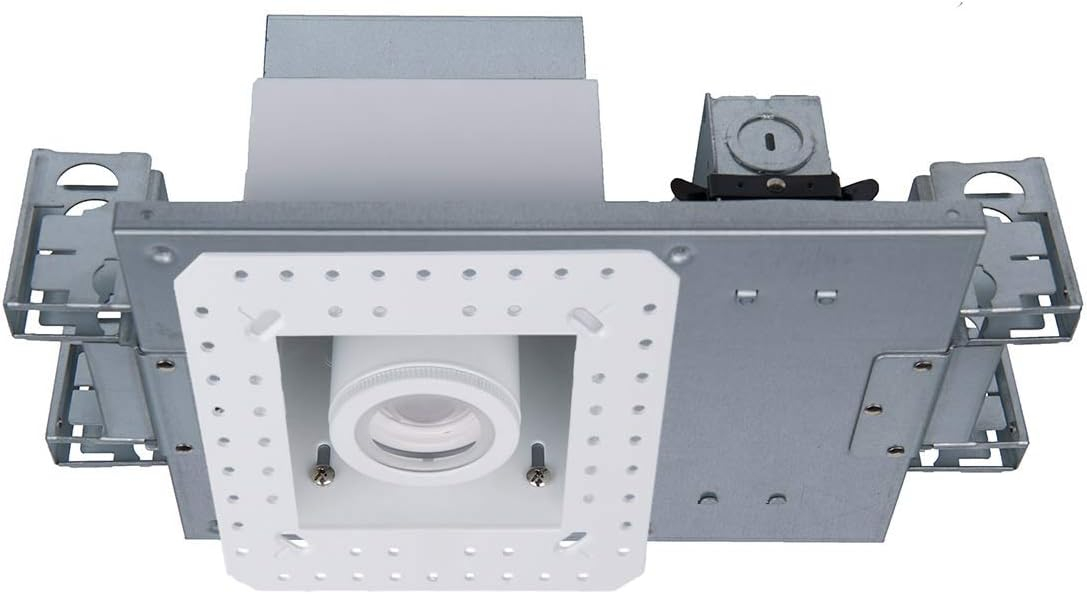 WAC Lighting MT-4115L-927-WTWT Silo LED Multiple Single New Construction Non-IC Airtight Housing with Light Engine and Invisible Trim Housing & LED, White