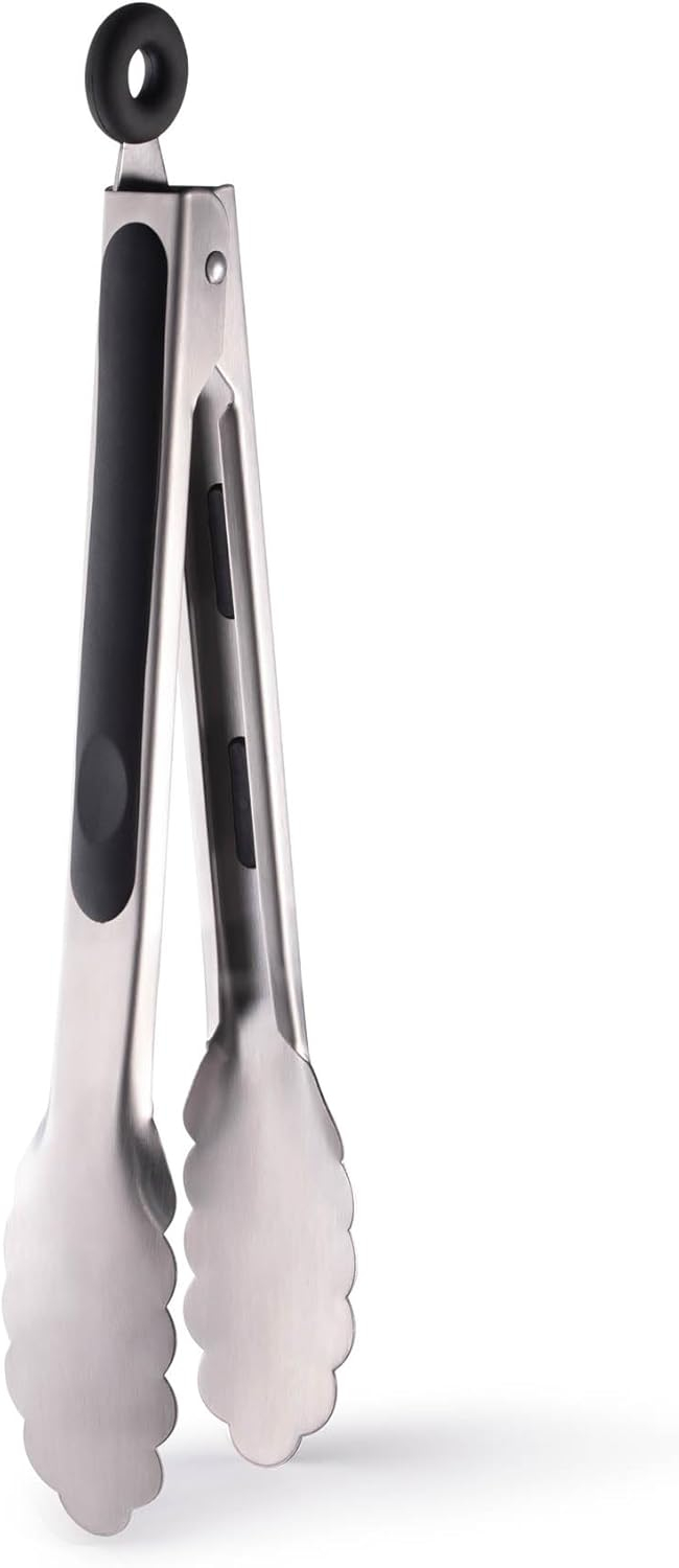 Cutlery-Pro Chef Locking Tong, Professional Quality, 18/8 Stainless Steel, 9-Inches