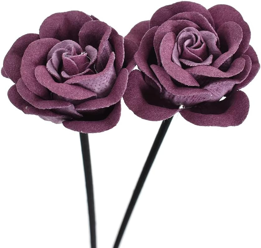 Purple Flower-Shaped Rattan Reed Diffuser Sticks, 5 Count