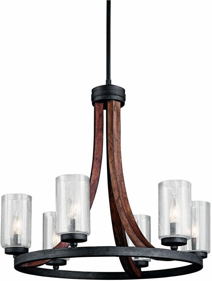 Kichler Lighting Grand Bank 6 - Light Chandelier in  Auburn Stained