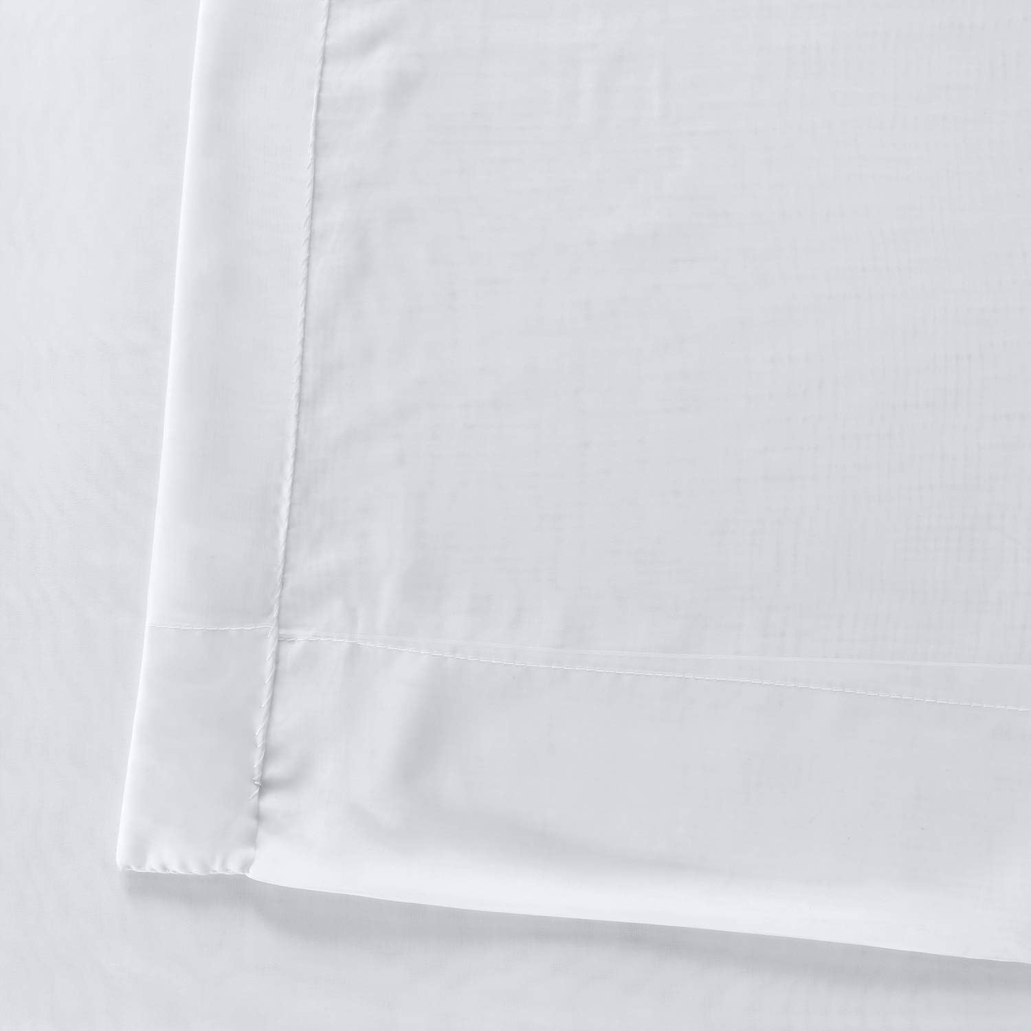 HPD Half Price Drapes SHCH-VOL1-96-SLDW Extra Wide Voile Poly Sheer Curtain (1 Panel), 100 X 96, Solid White